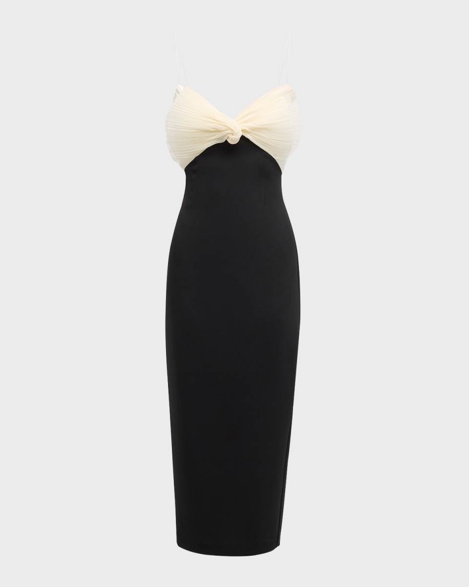 July Column Dress with Bow Detail